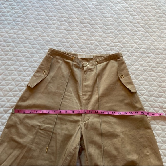 Dion Lee Sunfade Parachute Pants Women’s Baggy Medium US 6 Tan Drop Crotch Jeans - Picture 11 of 16